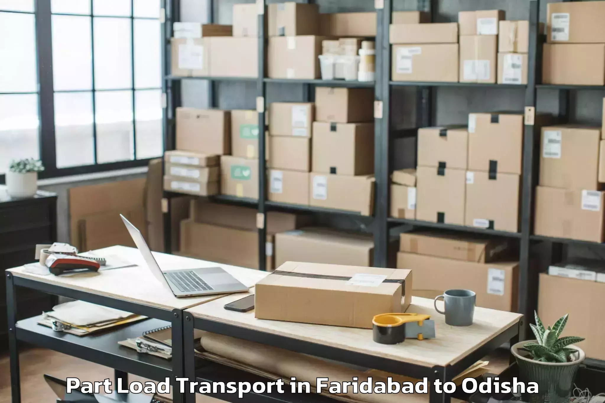 Professional Faridabad to Balijhari Part Load Transport